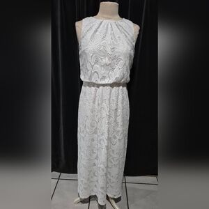 New York & Company White Lace Wedding Dress